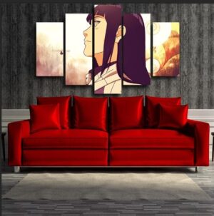 Naruto Shippuden Hinata Hyuga 5pc Wall Art Decor Canvas Prints