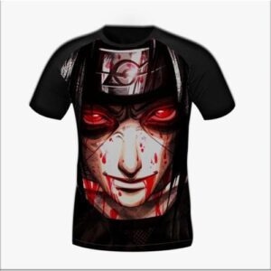 Naruto Shippuden Itachi Uchiha Revenge Sharingan Blood Print T-Shirt