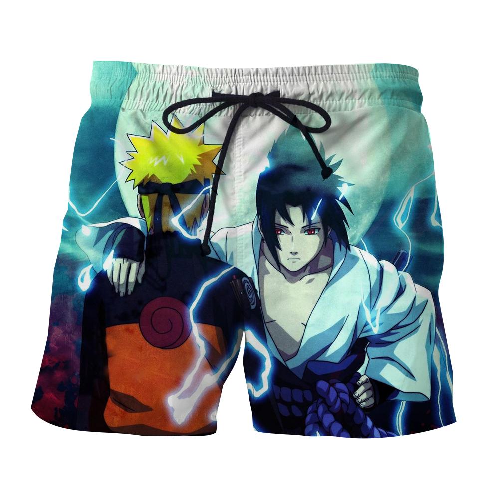 Naruto Shippuden Sasuke Come Back Vibrant Print Shorts - Saiyan Stuff