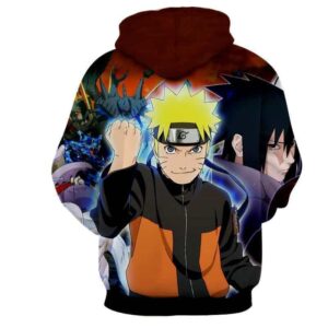 Naruto Shippuden Sasuke Fight Monster Cool Winter Hoodie