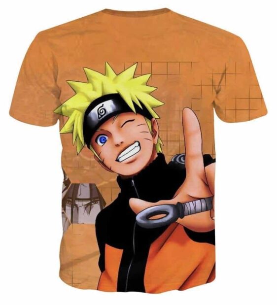 Naruto Uzumaki Japanese Anime Smiling Cute Cool T-Shirt - Saiyan Stuff