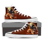 Naruto Uzumaki Anime Powerful Fan Art Orange Sneakers Shoes