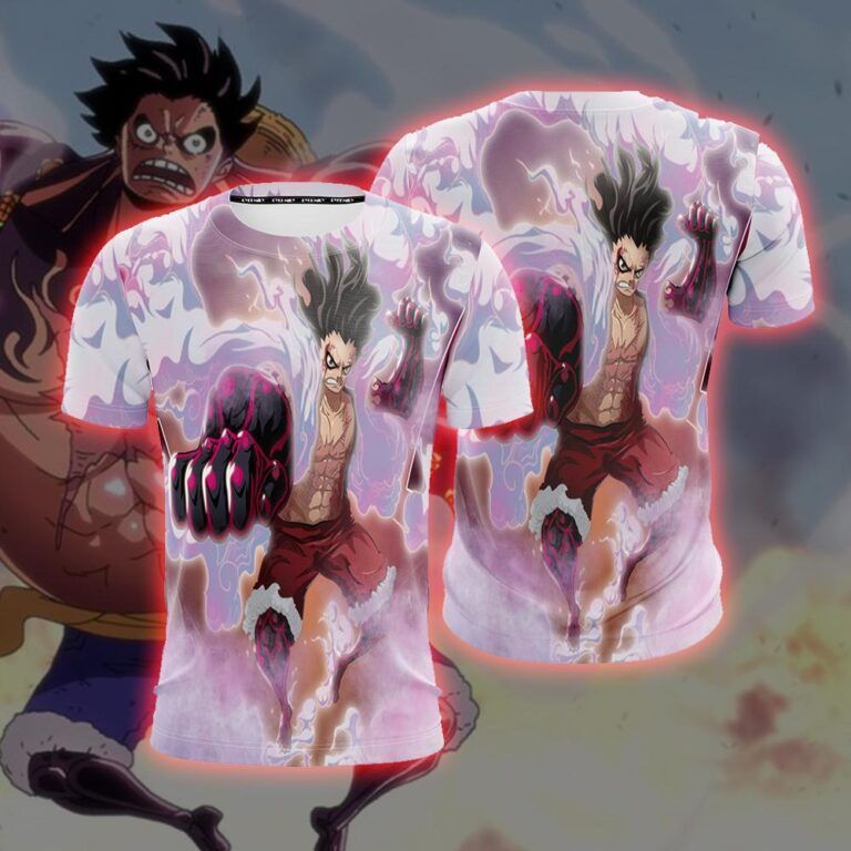 One Piece Anime Straw Hat Luffy Gear Fourth Boundman T Shirt Saiyan Stuff