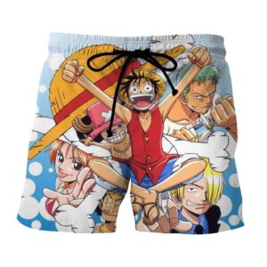 One Piece Luffy Cosplay Anime Manga kurze Hose Strand Beach Shorts Boardshort 