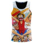 One Piece Complete Straw Hat Pirates Crew Awesome Tank Top
