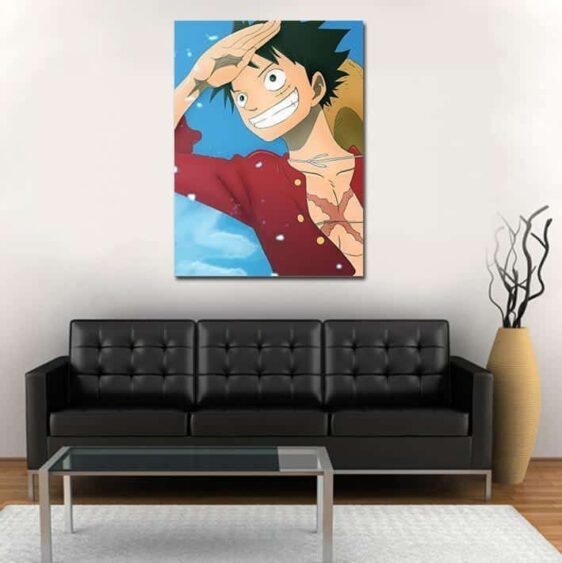 One Piece Excited Straw Hat Luffy Exploration 1pc Wall Art