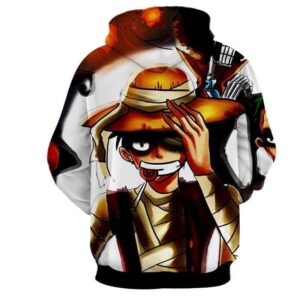 One Piece Pirate King Monkey D Luffy Dark Awesome Hoodie
