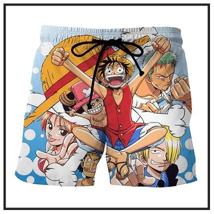 Buy One Piece Anime Shorts + Boardshorts | Luffy | Ace