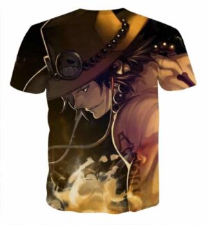 Portgas D. Ace Flamming Super Cool Attractive T-Shirt