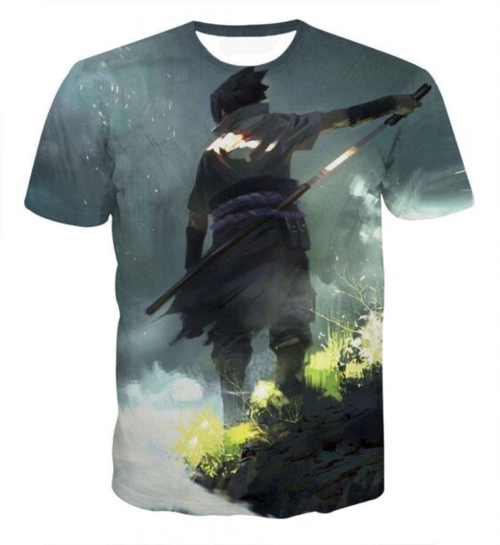 Sasuke Time for Battle Ultimate Sword Skill Naruto Friend Cool 3D T-shirt