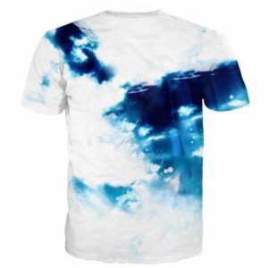 Sasuke Uchiha Tie Dye Style Naruto Abstract Blue Cool 3D T-Shirt