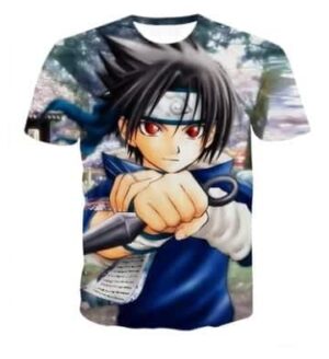 Teenager Sasuke Favorite Arms Protecting Leaf Village Dope 3D T-shirt