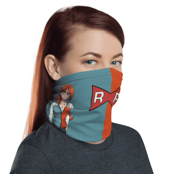 DBZ Android 21 Fan Art Red Ribbon Face Covering Neck Gaiter