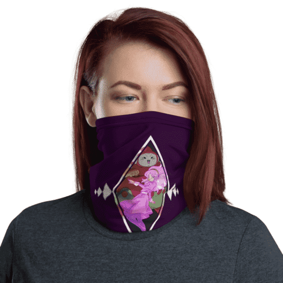 DBZ Ribrianne Transformation Purple Face Covering Neck Gaiter
