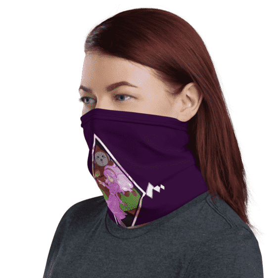 DBZ Ribrianne Transformation Purple Face Covering Neck Gaiter