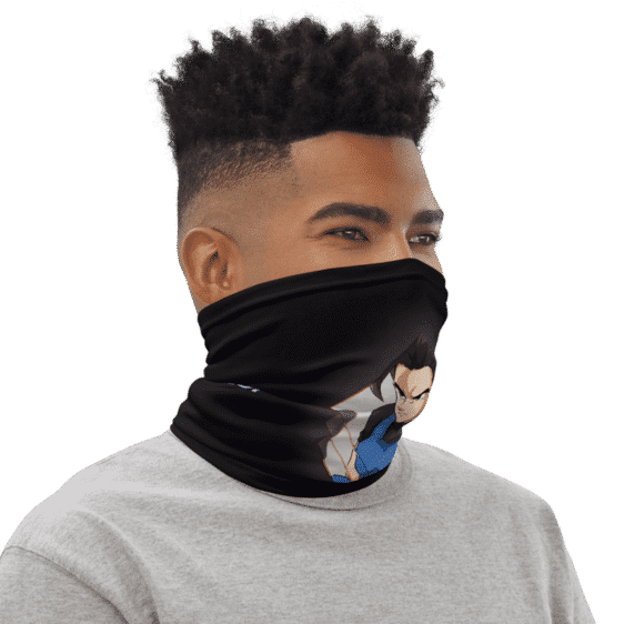 DBZ Shallot Awesome Art Black Face Covering Neck Gaiter