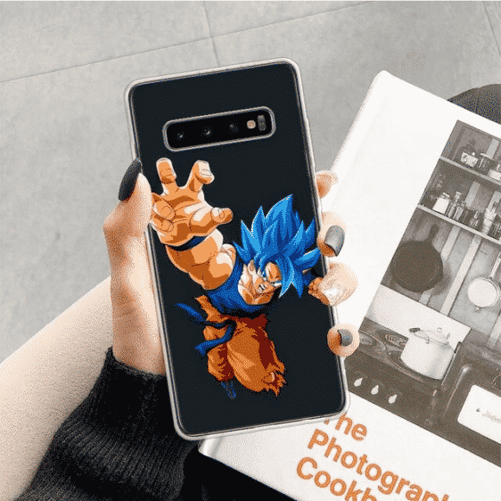 DBZ Super Saiyan Blue Goku Dash Samsung Galaxy S10 Case