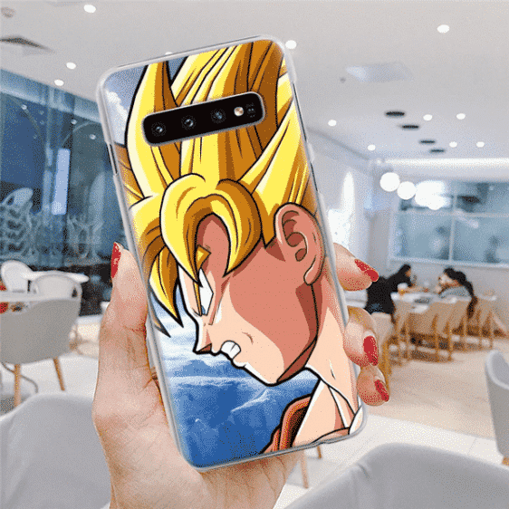 DBZ Super Saiyan Goku Cool Sideview Samsung Galaxy S10 Case