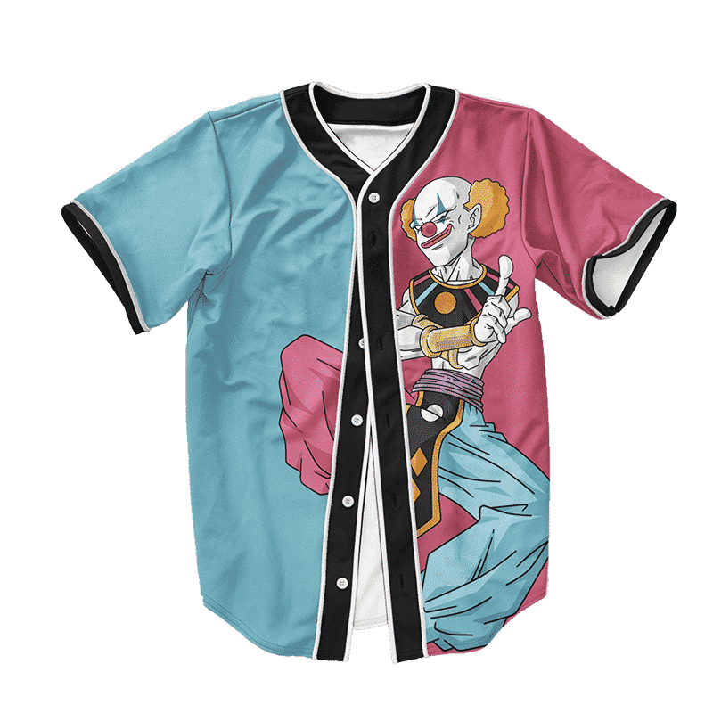 pink and blue baseball jersey