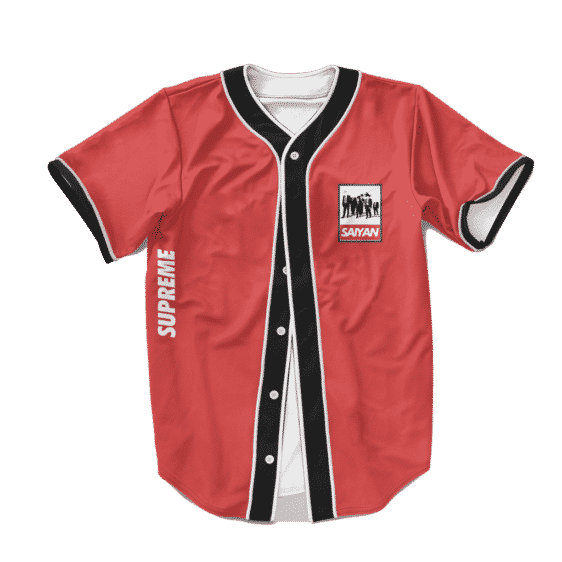 Dragon Ball Z Dream Team Supreme Red Baseball Jersey