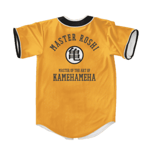 Dragon Ball Z Master Roshi Punch Turtle Kanji Baseball Jersey