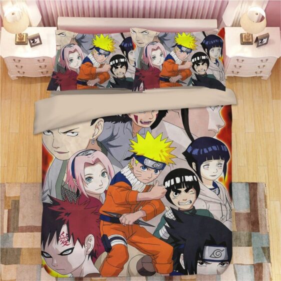 Naruto Uzumaki With His Shinobi Friends Bedding Set