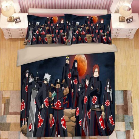 Naruto Shippuden Shinobi Akatsuki Team Uniform Bedding Set