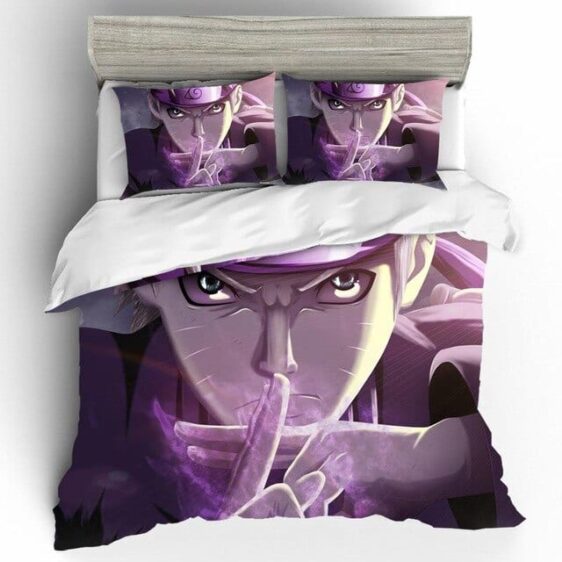 Naruto's Famous Kage Bunshin Technique Purple Bedding Set