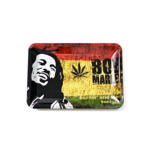 Burnin' and Lootin' Tonight Bob Marley Kush Blunt Rolling Tray