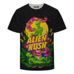 Calming Potent Alien Kush Indica Dominant Hybrid Marijuana T-Shirt