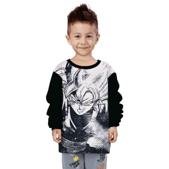 DBZ Goku Black Stylish Line Art Cool Kids Sweatshirt