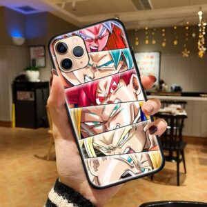 DBZ Goku Super Saiyan Forms iPhone 12 (Mini, Pro & Pro Max) Cover