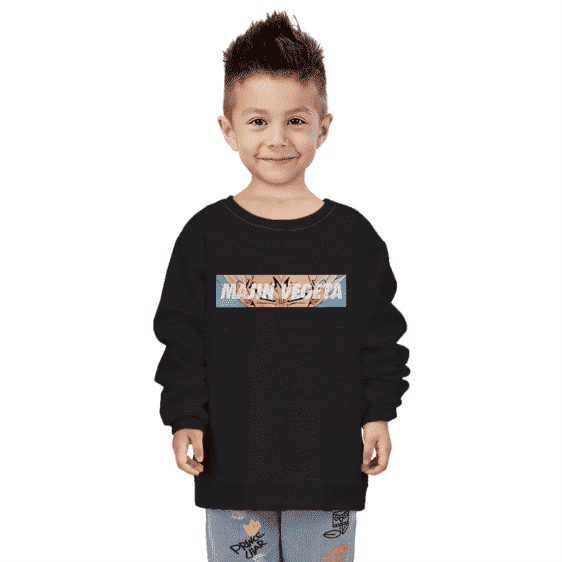 Dragon Ball Super Saiyan Majin Vegeta Black Kids Pullover Sweater