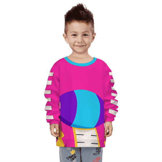 Dragon Ball Super Zeno Symbol Art Pink Kids Sweatshirt