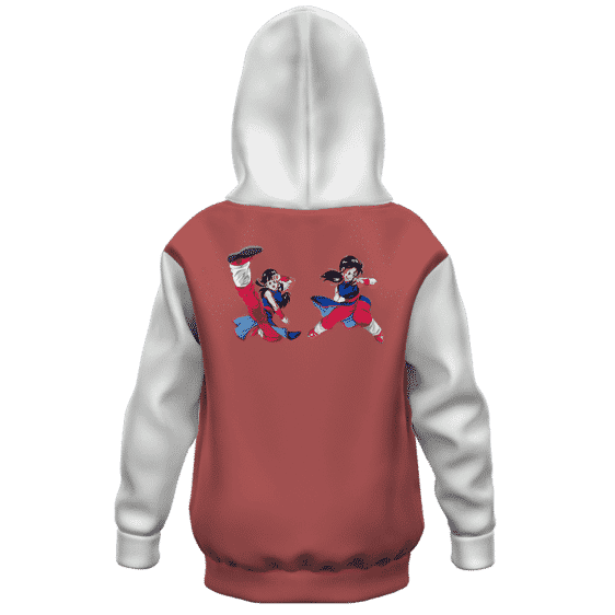 Dragon Ball Z Adorable Chichi Karate Pose Kids Hoodie Back