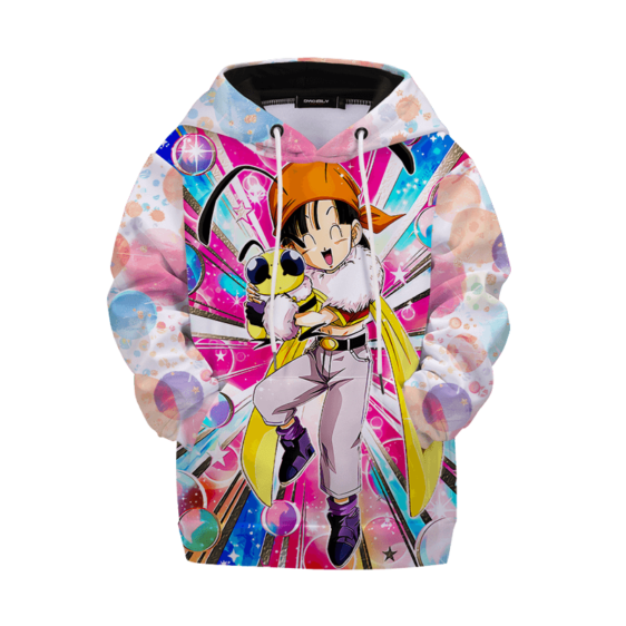 Dragon Ball Z Pan with Bee Colorful Happy Kids Hoodie