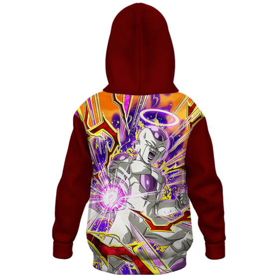 Dragon Ball Z White Frieza Comic Style Kids Hoodie - back