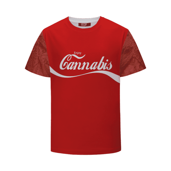 Enjoy Cannabis Coca Cola Parody Cool 420 Marijuana T-Shirt