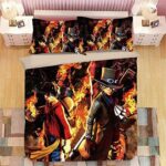 Fierce Luffy Ace And Sabo Solid Brotherhood Bedding Set