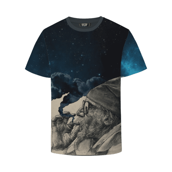 Grandpa Smokes Out The Galaxy Cannabis Themed T-Shirt