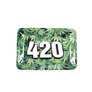 Its Four Twenty O'clock Marijuana Herb Rolling Tray