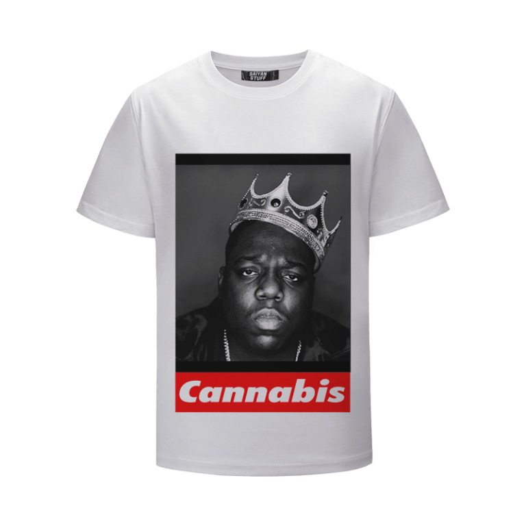 OG Biggie Crown Portrait Supreme Parody White 420 T-Shirt