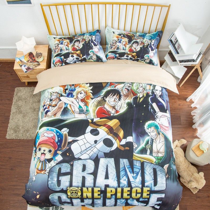 One Piece Grand Cruise Straw Hat Pirates Bedding Set - Saiyan Stuff