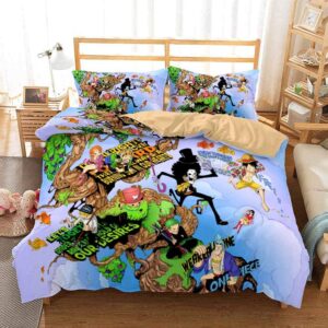 One Piece Straw Hat Pirate Quotations Fan Art Bedding Set
