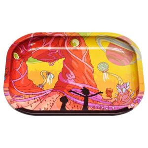 Rick & Morty Multi-Universe Psychedelic Trip Cannabis Rolling Tray