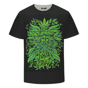 Santa Cruz Marijuana Dude Green Leafy Dope Black T-Shirt