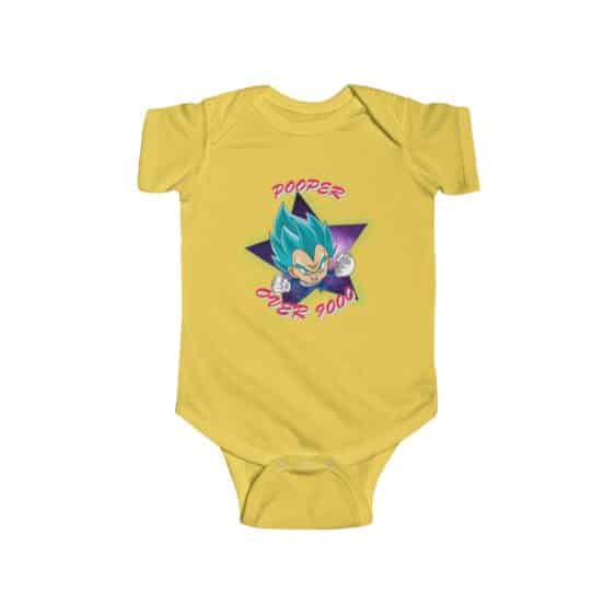 DBZ Vegeta Chibi Pooper Over 9000 Cute Toddler Bodysuit