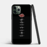 Akatsuki Members Village Symbols Black iPhone 12 Case