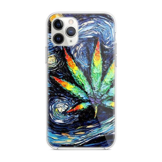 Artistic Vincent Van Dope Marijuana Leaf Design iPhone 12 Case
