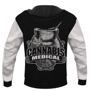 Black Medical Cannabis Apothecary Design Marijuana Hoodie